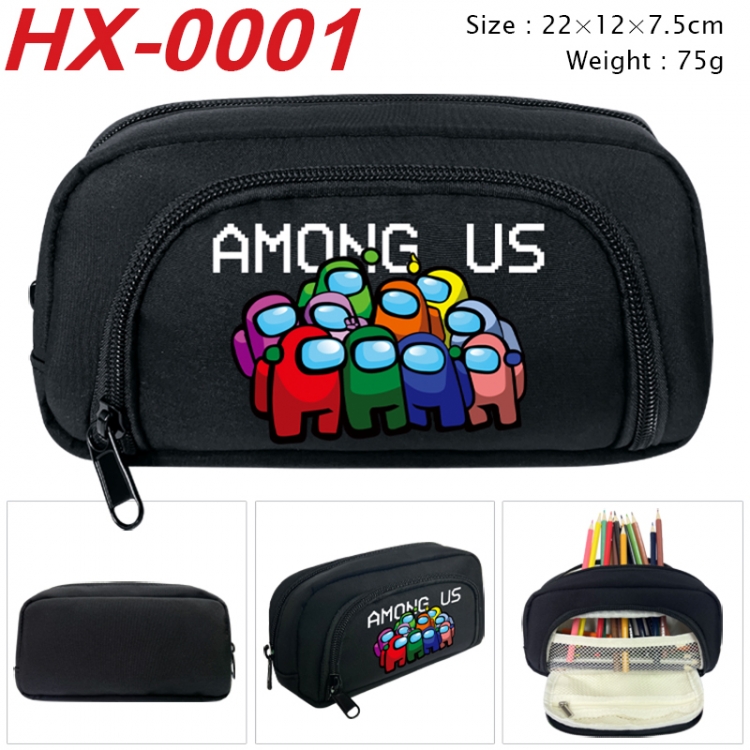 Among us Anime 3D pen bag with partition stationery box 20x10x7.5cm 75g HX-0001