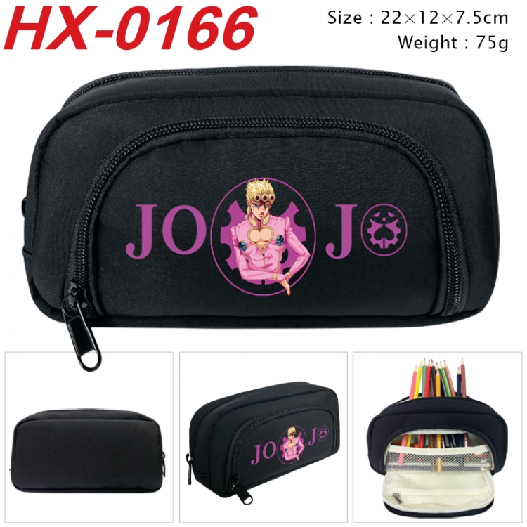 JoJos Bizarre Adventure Anime 3D pen bag with partition stationery box 20x10x7.5cm 75g HX-0166