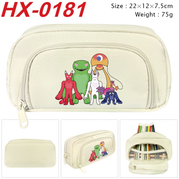 Garten of Banban Anime 3D pen bag with partition stationery box 20x10x7.5cm 75g HX-0181