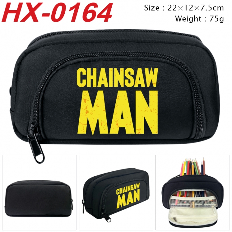 Chainsaw man Anime 3D pen bag with partition stationery box 20x10x7.5cm 75g  HX-0164