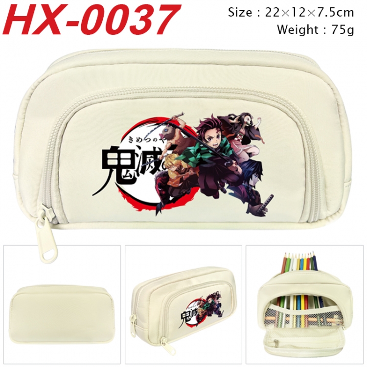 Demon Slayer Kimets Anime 3D pen bag with partition stationery box 20x10x7.5cm 75g HX-0037