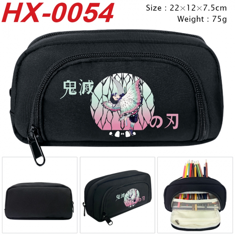 Demon Slayer Kimets Anime 3D pen bag with partition stationery box 20x10x7.5cm 75g HX-0054