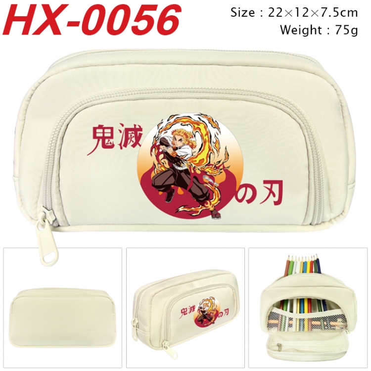 Demon Slayer Kimets Anime 3D pen bag with partition stationery box 20x10x7.5cm 75g HX-0056