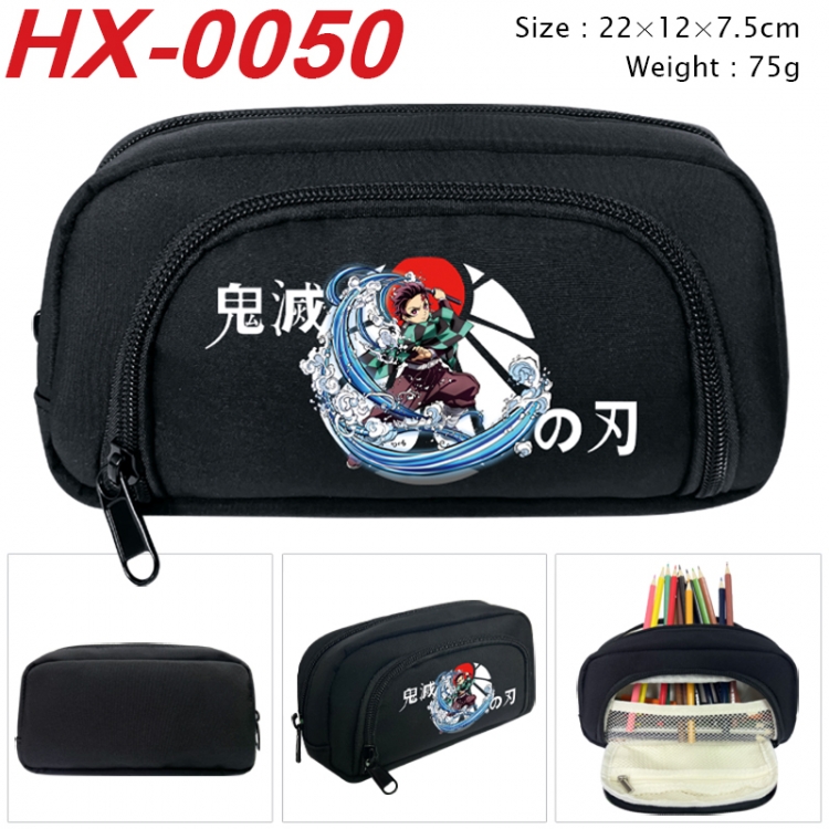 Demon Slayer Kimets Anime 3D pen bag with partition stationery box 20x10x7.5cm 75g  HX-0050