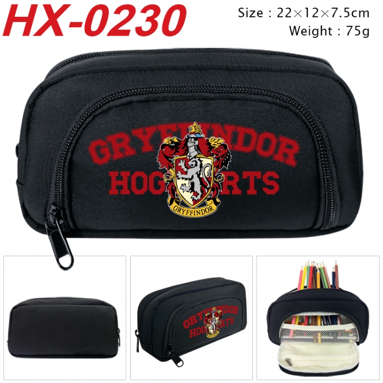 Harry Potter Anime 3D pen bag with partition stationery box 20x10x7.5cm 75g HX-0230