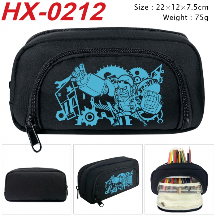One Piece Anime 3D pen bag with partition stationery box 20x10x7.5cm 75g  HX-0212
