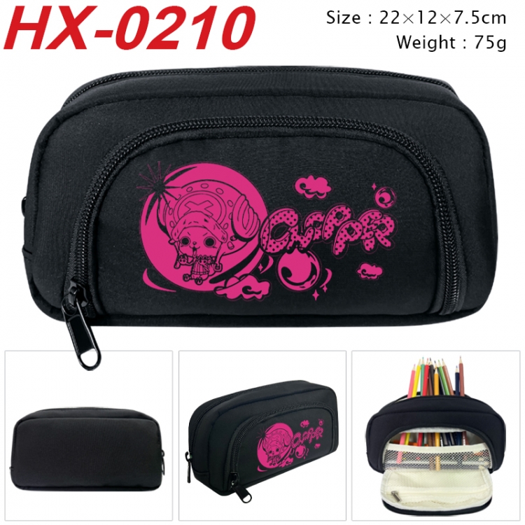One Piece Anime 3D pen bag with partition stationery box 20x10x7.5cm 75g  HX-0210