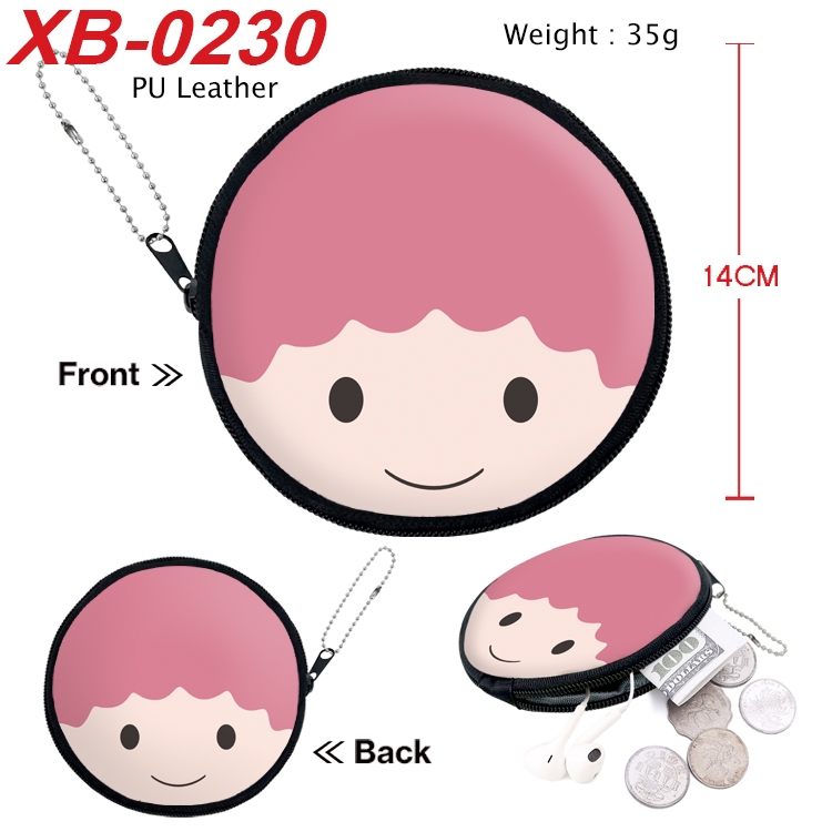 sanrio Anime PU leather material circular zipper zero wallet 14cm XB-0230