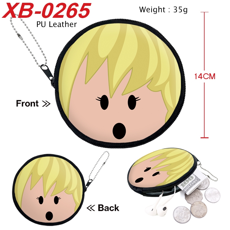 Roblox Anime PU leather material circular zipper zero wallet 14cm XB-0265