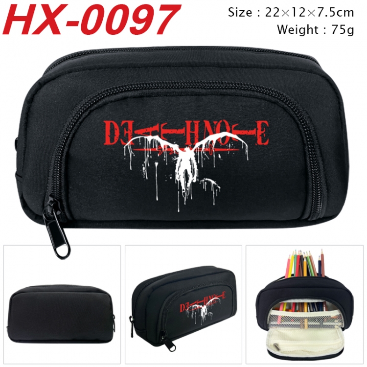 Death note Anime 3D pen bag with partition stationery box 20x10x7.5cm 75g HX-0097