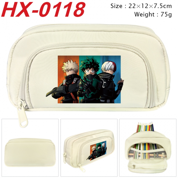My Hero Academia Anime 3D pen bag with partition stationery box 20x10x7.5cm 75g HX-0118