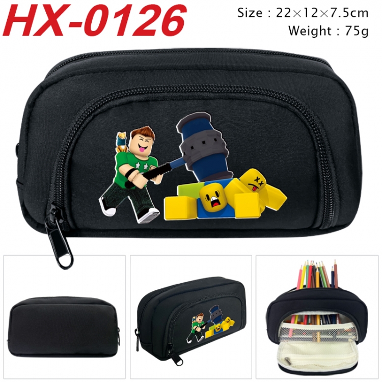 Roblox Anime 3D pen bag with partition stationery box 20x10x7.5cm 75g  HX-0126
