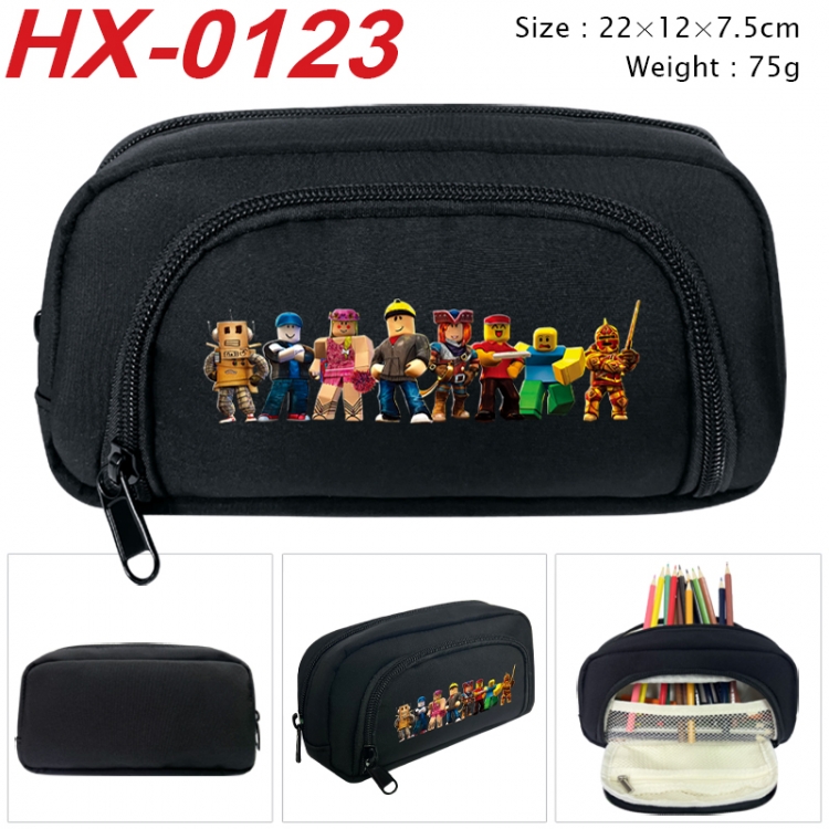 Roblox Anime 3D pen bag with partition stationery box 20x10x7.5cm 75g HX-0123