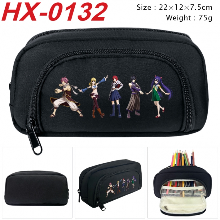 Fairy tail Anime 3D pen bag with partition stationery box 20x10x7.5cm 75g HX-0132