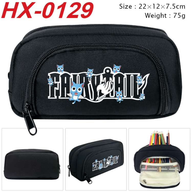 Fairy tail Anime 3D pen bag with partition stationery box 20x10x7.5cm 75g HX-0129