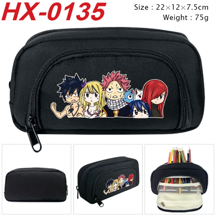 Fairy tail Anime 3D pen bag with partition stationery box 20x10x7.5cm 75g HX-0135