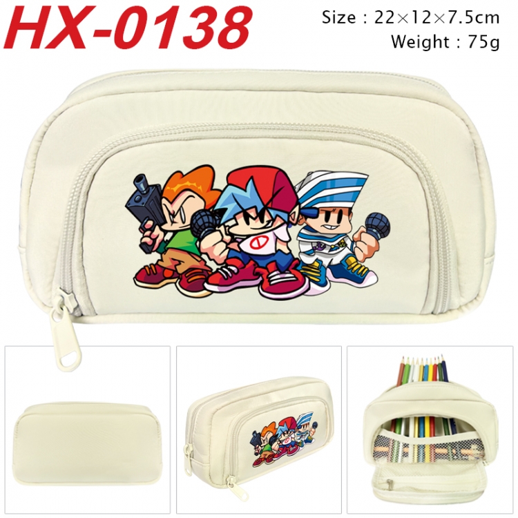 Friday Night Funkin Anime 3D pen bag with partition stationery box 20x10x7.5cm 75g HX-0138