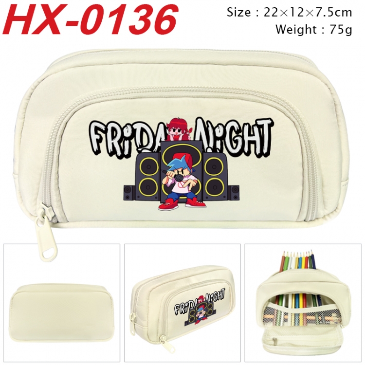Friday Night Funkin Anime 3D pen bag with partition stationery box 20x10x7.5cm 75g HX-0136