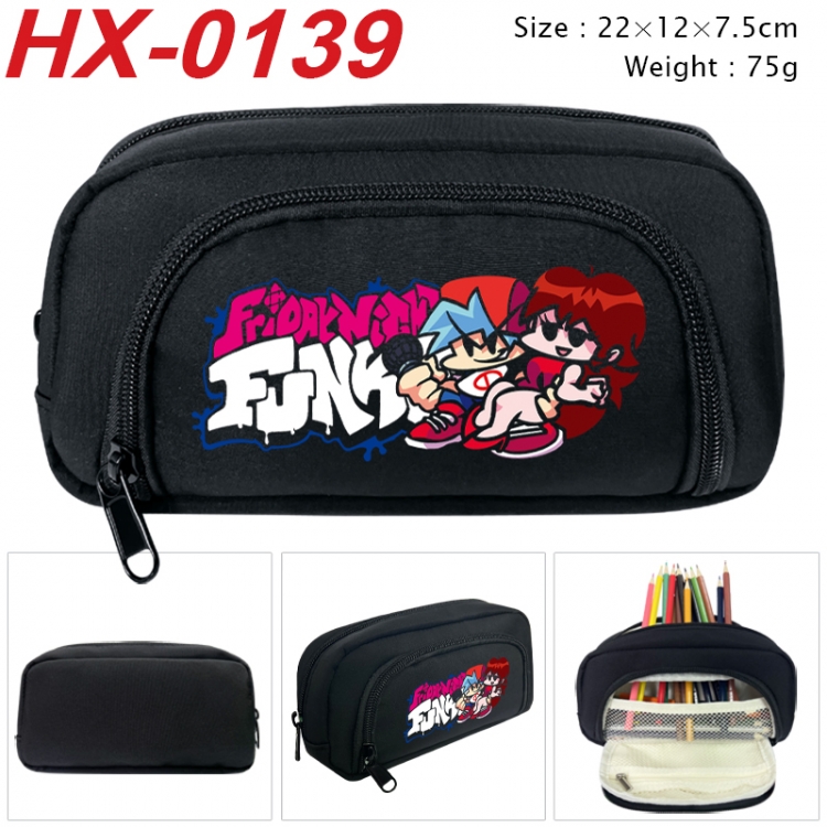 Friday Night Funkin Anime 3D pen bag with partition stationery box 20x10x7.5cm 75g HX-0139