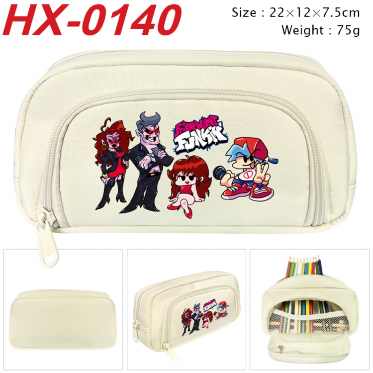 Friday Night Funkin Anime 3D pen bag with partition stationery box 20x10x7.5cm 75g HX-0140