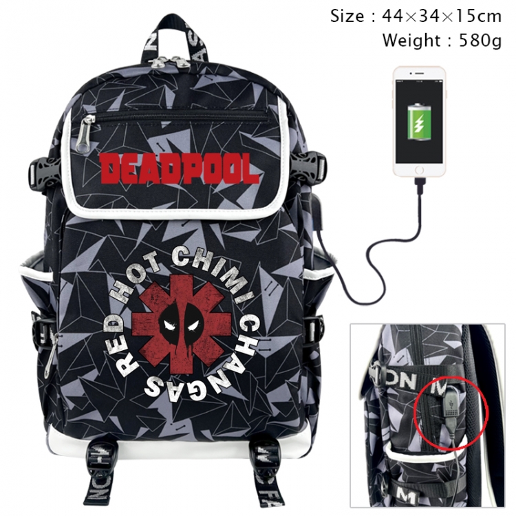 Deadpool Anime 3D pen bag with partition stationery box 20x10x7.5cm 75g