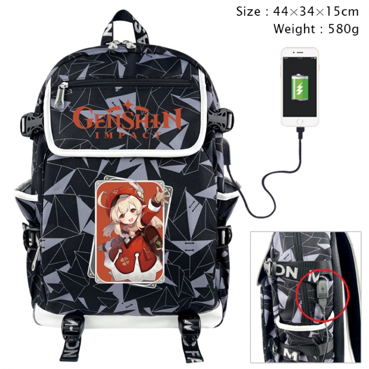 Genshin Impact Anime 3D pen bag with partition stationery box 20x10x7.5cm 75g