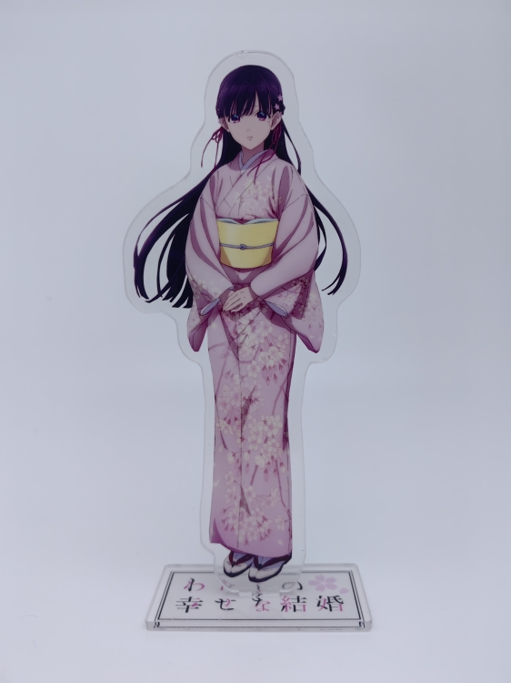 My Happy Marriage Anime Laser Acrylic Humanoid keychain Standing Plates 0349