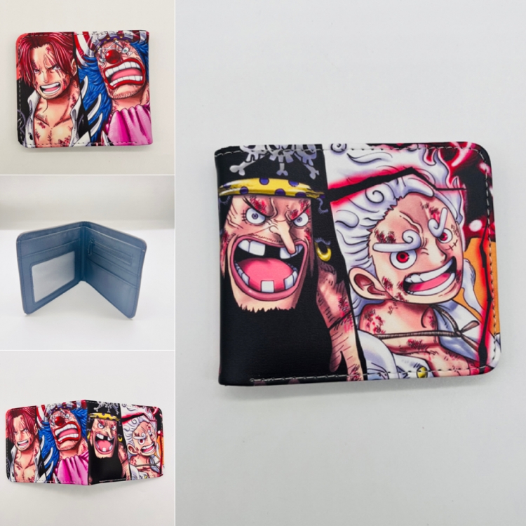 One Piece Full color Two fold short card case wallet 11X9.5CM