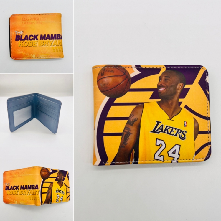 KOBE Full color Two fold short card case wallet 11X9.5CM