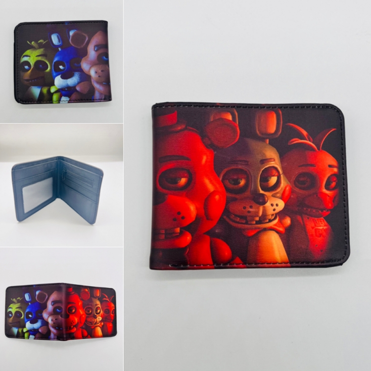 Five Nights at Freddy’ s Full color Two fold short card case wallet 11X9.5CM