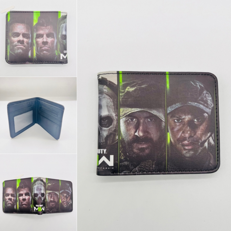 Call of Duty Full color Two fold short card case wallet 11X9.5CM
