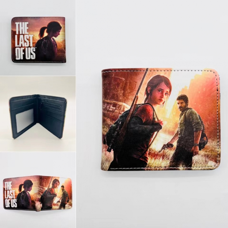 The last of us Full color Two fold short card case wallet 11X9.5CM