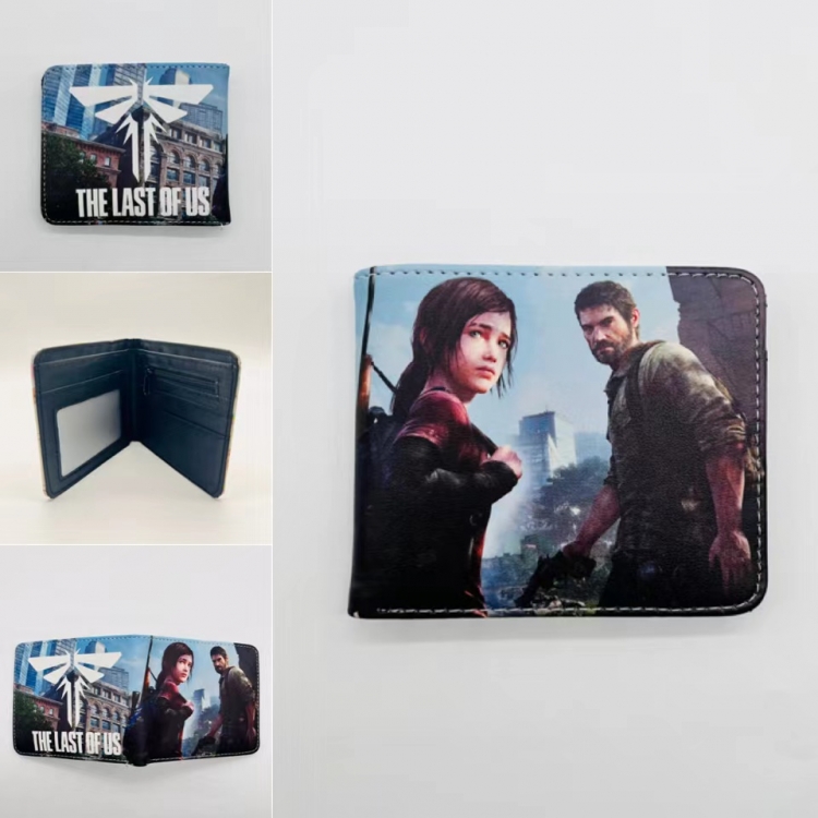 The last of us Full color Two fold short card case wallet 11X9.5CM