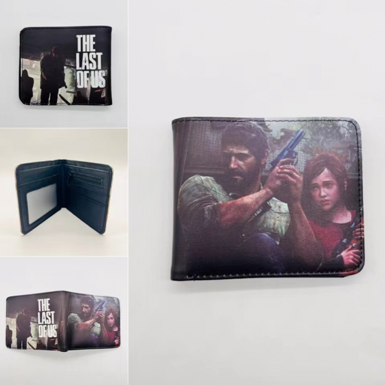 The last of us Full color Two fold short card case wallet 11X9.5CM