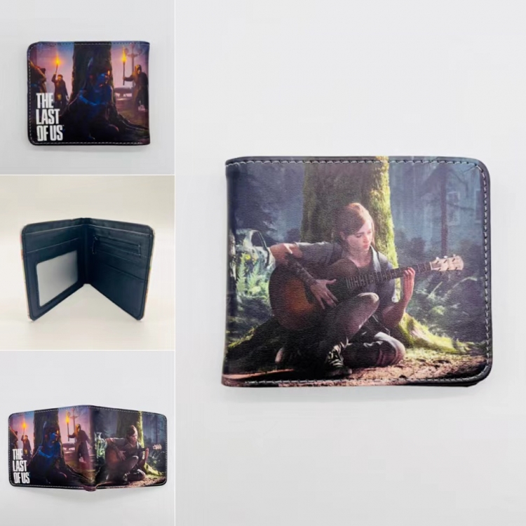 The last of us Full color Two fold short card case wallet 11X9.5CM