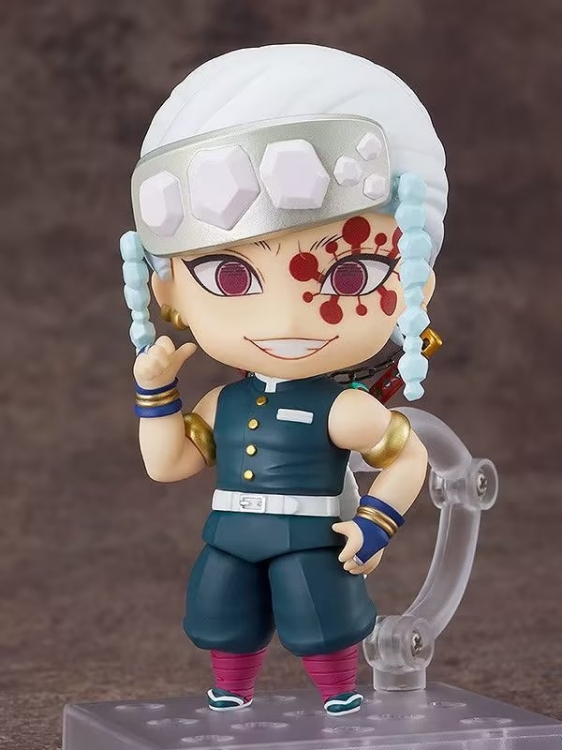 Demon Slayer Kimets Q version clay  Interchangeable face Boxed Figure Decoration Model 10cm