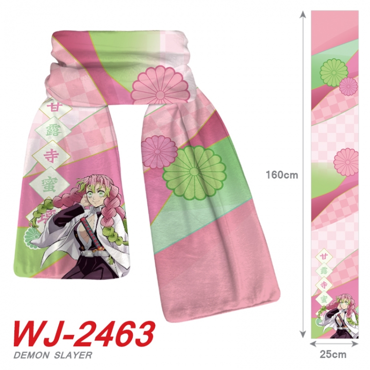 Demon Slayer Kimets Anime Plush Impression Scarf Neck 25x160cm  WJ-2463