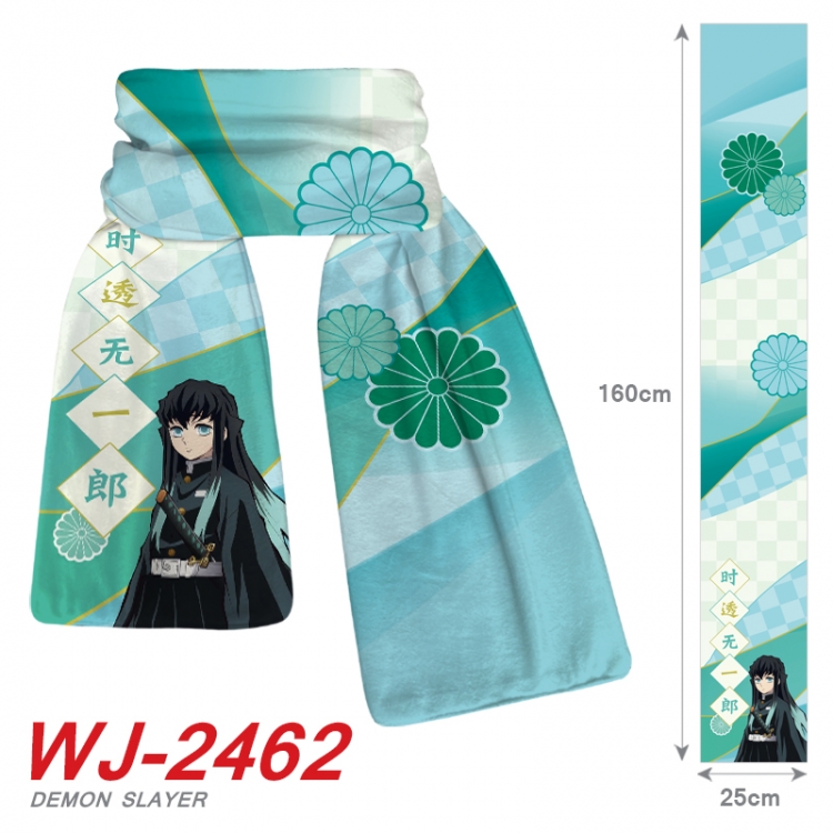 Demon Slayer Kimets Anime Plush Impression Scarf Neck 25x160cm  WJ-2462