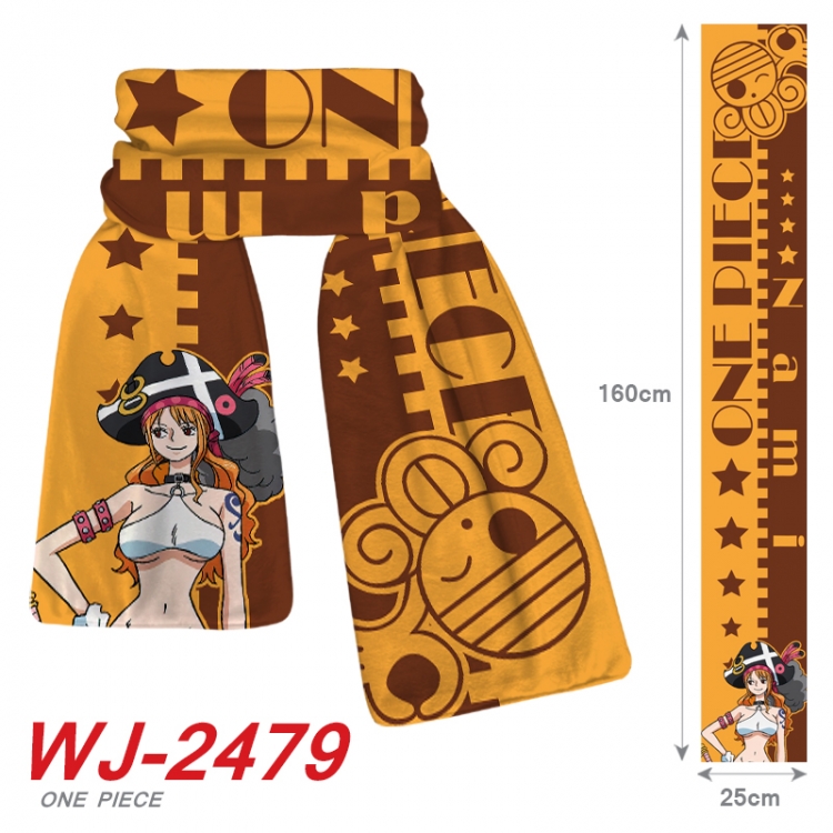 One Piece Anime Plush Impression Scarf Neck 25x160cm WJ-2479