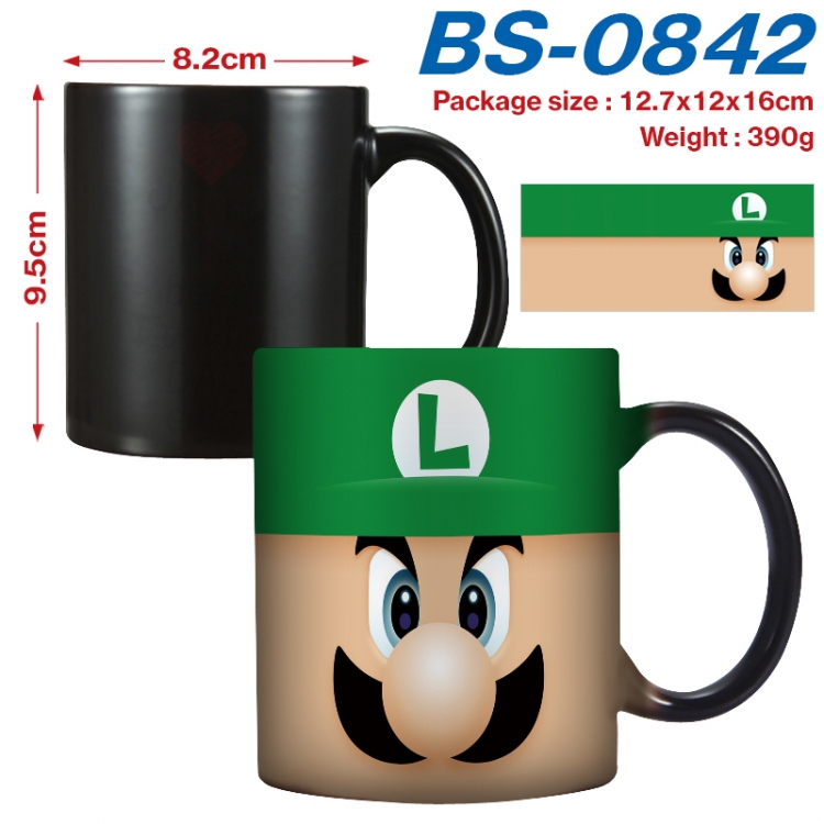 Super Mario Anime high-temperature color-changing printing ceramic mug 400ml BS-0842