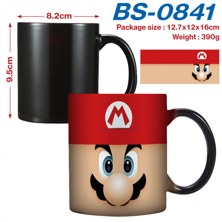 Super Mario Anime high-temperature color-changing printing ceramic mug 400ml BS-0841