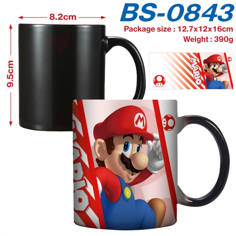 Super Mario Anime high-temperature color-changing printing ceramic mug 400ml BS-0843