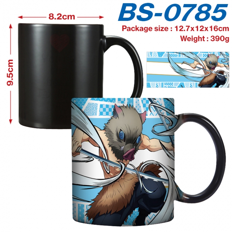 Demon Slayer Kimets Anime high-temperature color-changing printing ceramic mug 400ml  BS-0785