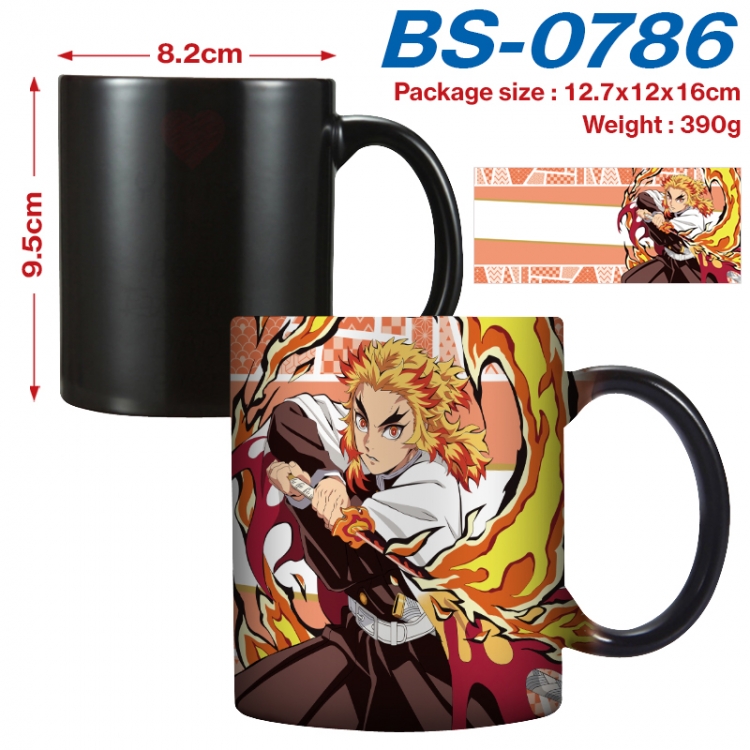 Demon Slayer Kimets Anime high-temperature color-changing printing ceramic mug 400ml BS-0786