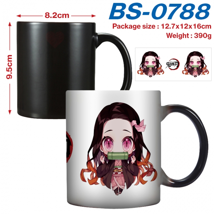 Demon Slayer Kimets Anime high-temperature color-changing printing ceramic mug 400ml BS-0788