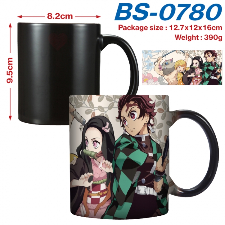 Demon Slayer Kimets Anime high-temperature color-changing printing ceramic mug 400ml BS-0780