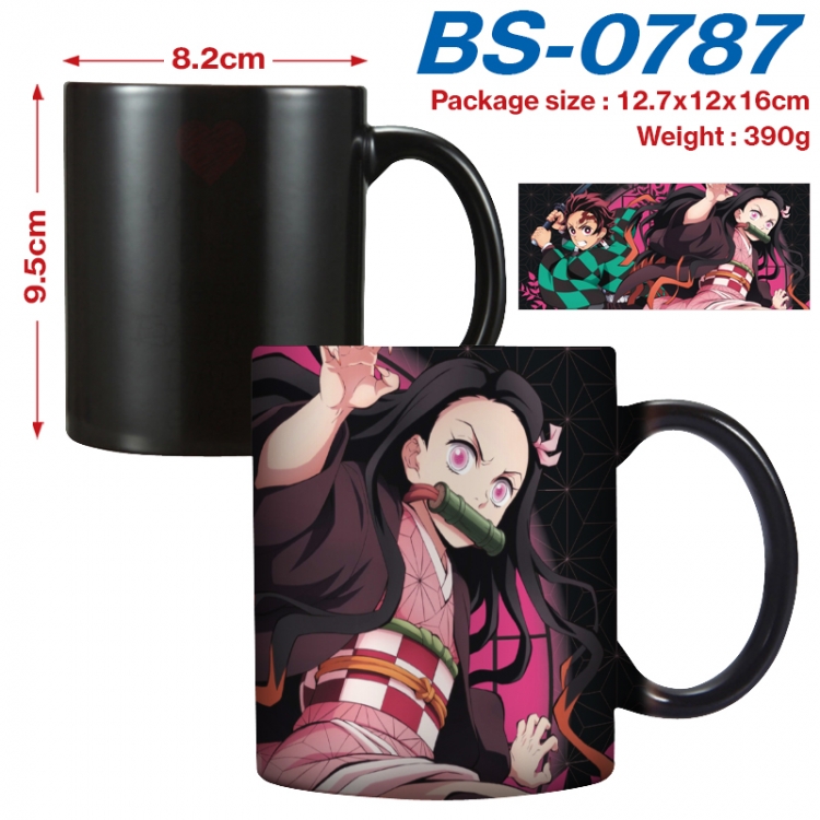 Demon Slayer Kimets Anime high-temperature color-changing printing ceramic mug 400ml  BS-0787