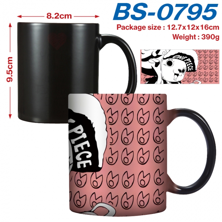 One Piece Anime high-temperature color-changing printing ceramic mug 400ml  BS-0795
