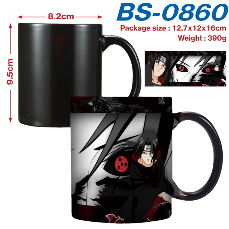 Naruto Anime high-temperature color-changing printing ceramic mug 400ml BS-0860