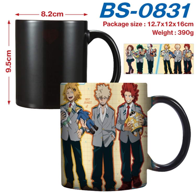 My Hero Academia Anime high-temperature color-changing printing ceramic mug 400ml BS-0831
